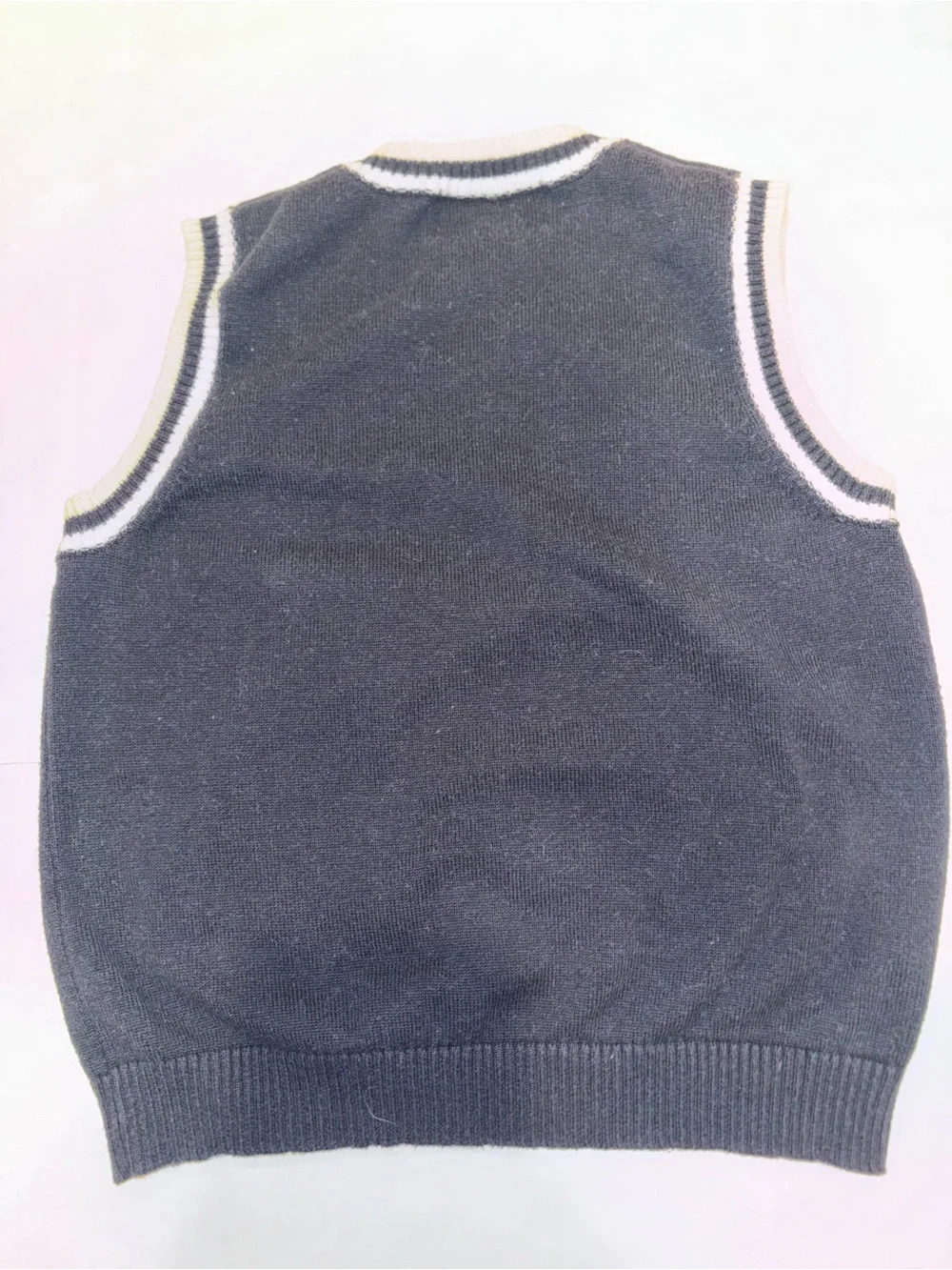 Good Lad Navy Argyle Knit Vest with Blue & Cream Diamonds